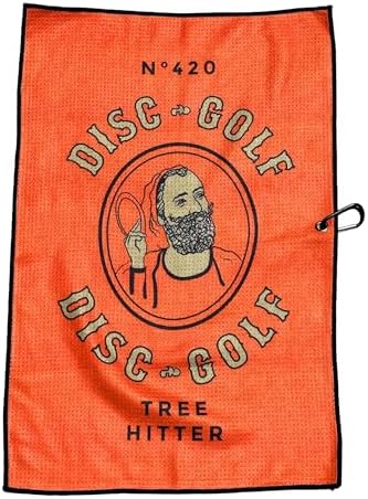 Flugscheiben-Sportgeräte | Disc Golf Handtuch – Hochabsorbierendes, schnelltrocknendes Mikrofasertuch mit Öse und Clip für Disc Golf Taschen und Wagen. 15×23 Zoll, Orange, Schwarz, Dgt 1 Flugscheiben-Sportgeräte Flugscheiben-Sportgeräte