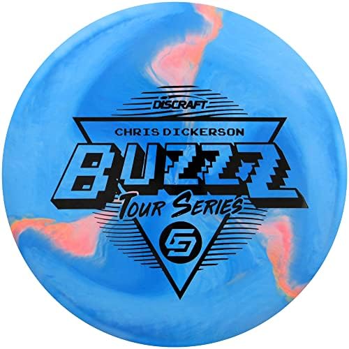 Flugscheiben-Sportgeräte | Limitierte Auflage 2022 Tour-Serie Chris Dickerson Swirl Esp Buzzz Midrange Golf Disc – 177-180G – Farben können variieren Flugscheiben-Sportgeräte Flugscheiben-Sportgeräte