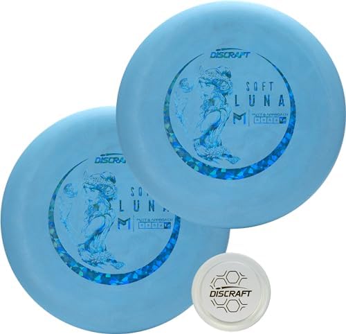 Flugscheiben-Sportgeräte | Paul Mcbeth Soft Luna 2-Pack Putter Discs – Exklusive Farben: Schwarz, Blau, Grün – Verschiedene Folien Flugscheiben-Sportgeräte Flugscheiben-Sportgeräte