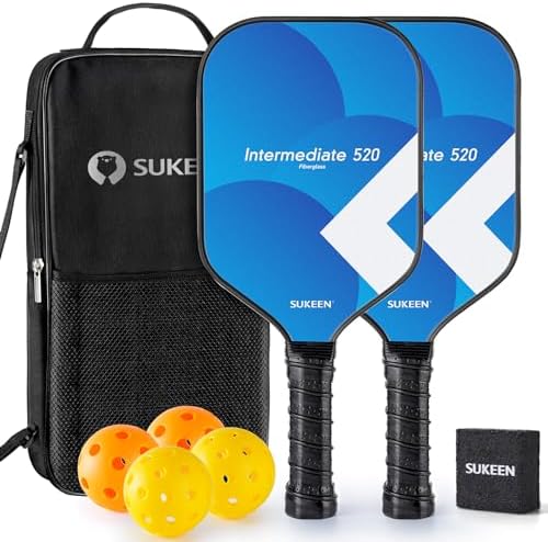 Pickleball | Pickleball Schläger mit Graphitoberfläche: 16 mm Pickleball Schläger für Kontrolle – Pickleball Bälle/ Radiergummi/ Tasche Pickleball Pickleball