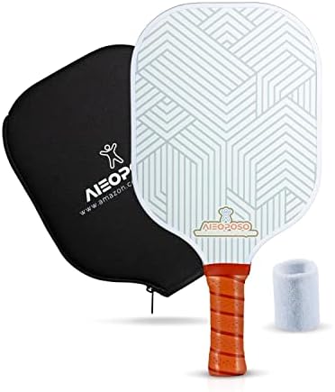 Pickleball | Pickleball-Schläger, von Usapa genehmigter Carbonfaser-Pickleball-Schläger, Pickleball-Racket-Sets mit Polypropylen-Wabenstruktur, inklusive Handgelenkband und Schlägerhülle, Pickleball-Geschenke für Anfänger Pickleball Pickleball