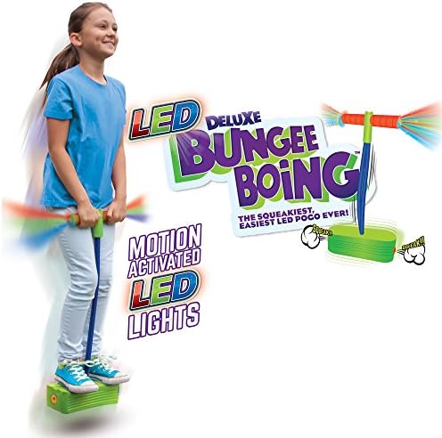 Pogo-Stäbe | Jumparoo Deluxe Led Bungee Boing Schaumstoff-Hüpfspielzeug – Das quietschendste und einfachste Pogo aller Zeiten! Für Kinder ab 3 Jahren Pogo-Stäbe Pogo-Stäbe