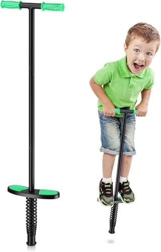 Pogo-Stäbe | Pogo Stick für Kinder ab 6 Jahren, geeignet für 5-12 kg, Pogo Stick mit rutschfestem Griff und Anti-Rutsch-Peg für Anfänger zur Verbesserung des Gleichgewichts, tolles Geschenk für Jungen und Mädchen. Pogo-Stäbe Pogo-Stäbe