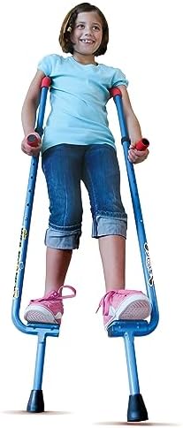 Stelzen | Walkaroo Strapazierfähige Stahlstilts mit ergonomischem Design für einfaches Balancieren und aktives Spielen für Erwachsene und Kinder bis zu 100 kg (Blau) Stelzen Stelzen