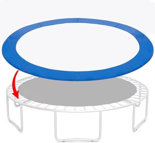 Trampoline & Zubehör | 12-Fuß Trampolin Pad, Ersatz-Federabdeckung, wasserdichte und UV-beständige Randschutz-Sicherheitsmatte für runde Trampolinrahmen-Zubehör, ohne Löcher für Pfosten Trampoline & Zubehör Trampoline & Zubehör