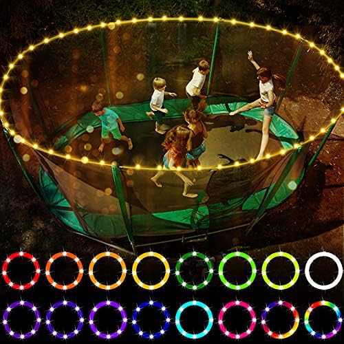 Trampoline & Zubehör | LED-Trampolinlichter, Fernbedienung Trampolinkanten-LED-Licht für 12 Fuß Trampolin, 16 Farben selbst wechseln, wasserdicht, super hell zum Spielen bei Nacht im Freien, tolles Geschenk für Kinder Trampoline & Zubehör Trampoline & Zubehör