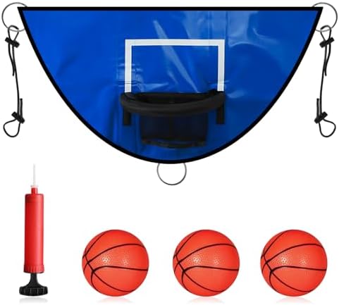 Trampoline & Zubehör | Trampolin Basketballkorb mit Pumpe und 3 Mini-Basketbällen, Trampolin Basketball-Zubehörset für sicheres Dunking, Trampolin Basketballspiel-Zubehör für alle Altersgruppen. Trampoline & Zubehör Trampoline & Zubehör