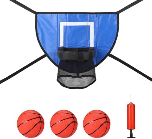 Trampoline & Zubehör | Trampolin Basketballkorb Set, Trampolin Basketballkorb Zubehör, wasserdichtes Basketballziel für Trampoline, weiche Basketballspiel-Zubehör für Basketballliebhaber aller Altersgruppen. Trampoline & Zubehör Trampoline & Zubehör