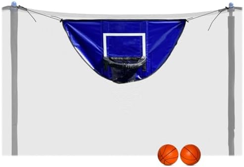 Trampoline & Zubehör | Trampolin Basketballkorb Zubehör mit Mini-Bällen | Wasserdicht & Langlebig | Abnehmbarer Sicherheitsrand | Kompatibel mit den meisten Umzäunungen | Ultimatives Trampolin Basketball Erlebnis Trampoline & Zubehör Trampoline & Zubehör