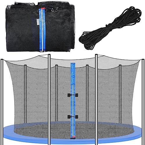 Trampoline & Zubehör | Trampolin Ersatz 12 13 14 15 16 Ft Trampolin Sicherheitsnetz Rundrahmen Trampoline Umzäunungsnetz Wetterfestes Trampolinnetz mit Doppelreißverschlüssen, Nur Netz Trampoline & Zubehör Trampoline & Zubehör