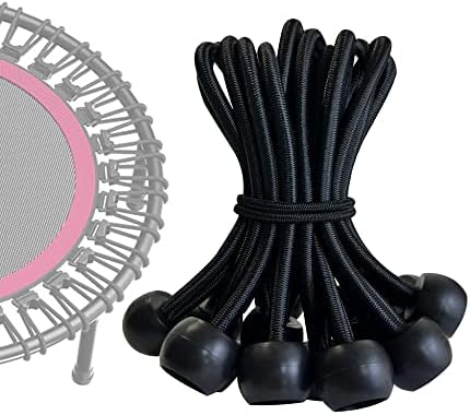 Trampoline & Zubehör | Trampolin Ersatz Bungee Seile, Bungee Seile für Trampoline, 15 Stück Schwerlast Ball Bungee Bänder, Fitness Trampolin Zubehör Ball Elastisches Seil mit T-Haken Zugwerkzeug (9,0 Zoll/23 cm) Trampoline & Zubehör Trampoline & Zubehör