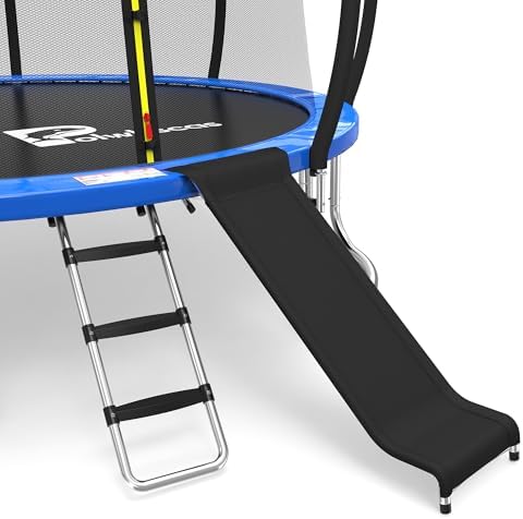 Trampoline & Zubehör | Trampolinleiter, universelle, einfach zu montierende 3-Stufen-Trampolinstufen mit wasserdichten, breiten Stufen, rutschfesten breiten Stufen, universelles Trampolinleiter-Zubehör für Kinder (Schwarz, 3 Stufen) Trampoline & Zubehör Trampoline & Zubehör