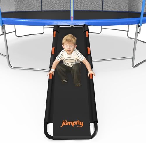 Trampoline & Zubehör | Trampolinrutsche Leiter Universelle Trampolinleiter mit Griffen Robustes, reißfestes Material Trampolin Zubehör für Kinder Kleinkinder zum Hochklettern und Rutschen, Orange Trampoline & Zubehör Trampoline & Zubehör