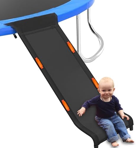 Trampoline & Zubehör | Trampolinrutsche mit Griffen und Pufferzone, 60″ x 20″ Trampolinrutschenleiter, einfach zu installieren, Trampolin-Zubehör für Kinder und Erwachsene zum Klettern und Rutschen Trampoline & Zubehör Trampoline & Zubehör