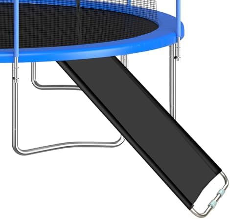 Trampoline & Zubehör | Universelle Trampolinrutsche, Outdoor-Trampolinrutschen-Zubehör, strapazierfähige Stahl-Trampolin-Zubehörteile, Klammern zur Befestigung am Rahmen, Rutscheleiter für Kinder zum Hochklettern und Hinunterrutschen Trampoline & Zubehör Trampoline & Zubehör