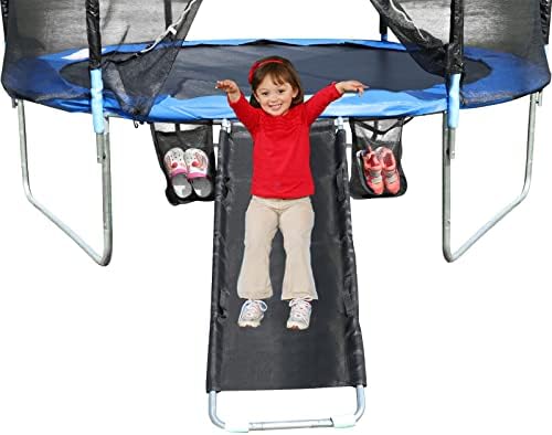 Trampoline & Zubehör | Universelles Trampolin-Rutsche mit 6 Stoffgriffen, Rutsche aus widerstandsfähigem Material, Sicherheits-Trampolin-Zubehör für drinnen und draußen, robuste Leiter für Kinder und Kleinkinder. Trampoline & Zubehör Trampoline & Zubehör