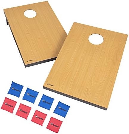 Wurfspiele | Triumph Premium 2X3 Cornhole Set – Enthält 2 tragbare, kratzfeste Bag Toss Boards und 8 Cornhole Taschen Wurfspiele Wurfspiele