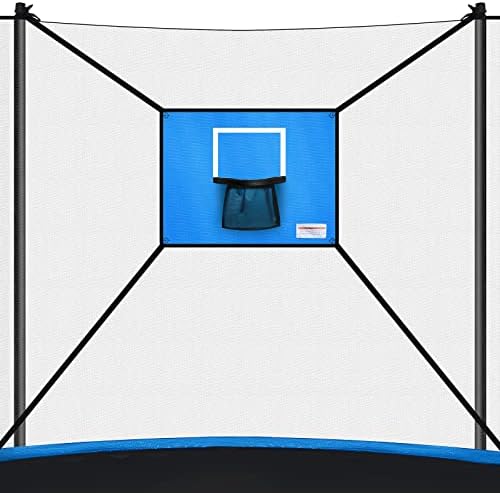 Trampoline & Zubehör | Trampolin Basketballkorb mit Mini-Basketball – Einfach zu installierender Basketballkorb für Trampoline – Abnehmbarer Ring für sicheres Dunking – Blau Trampoline & Zubehör Trampoline & Zubehör