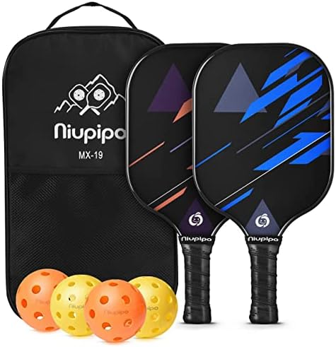 Pickleball | Pickleball Schläger, USAPA genehmigte leichte Pickleball Schläger, langlebiges Fiberglas Pickleball Schläger Set mit Polypropylen Wabenstruktur Pickleball Pickleball