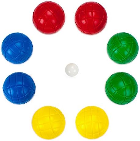 Boccia | Vollfarbige Boccia-Ball-Set mit praktischem Tragekoffer – Inklusive 12 Bonus-Feldmarkierungen! Boccia Boccia